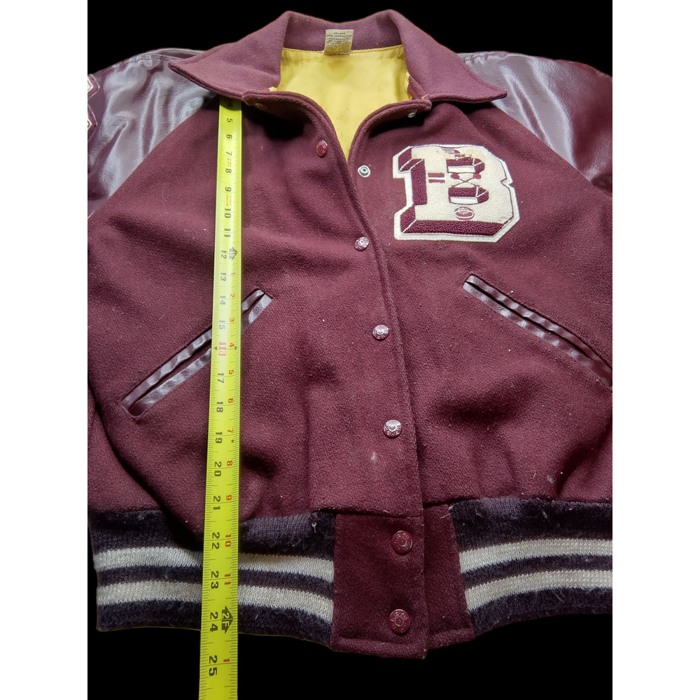 Vintage 70s Kaye Bros Varsity Jacket with Patches Texas Track - Picture 6 of 6